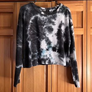 Soft Tie Dye Cropped Sweater